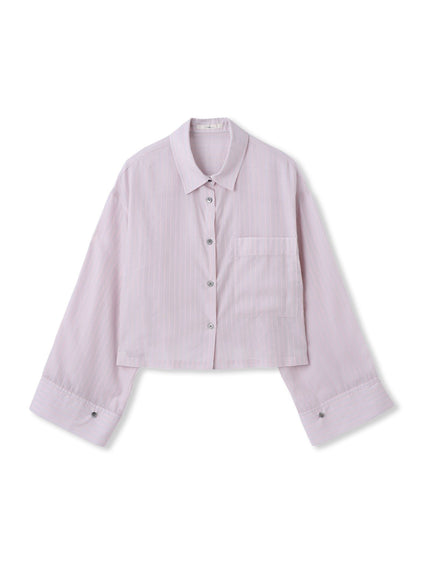 LYOCELL DOBBY STRIPEシャツ