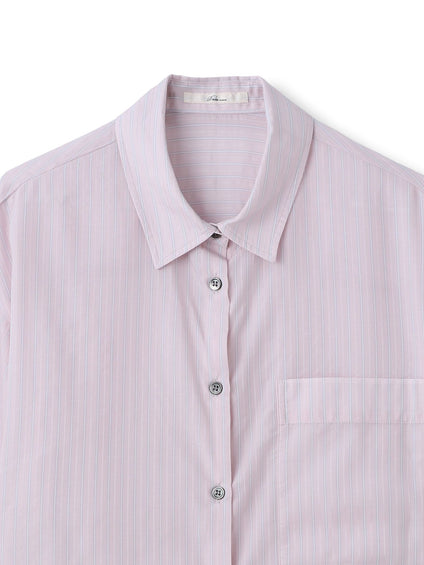 LYOCELL DOBBY STRIPEシャツ