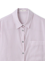 LYOCELL DOBBY STRIPEシャツ
