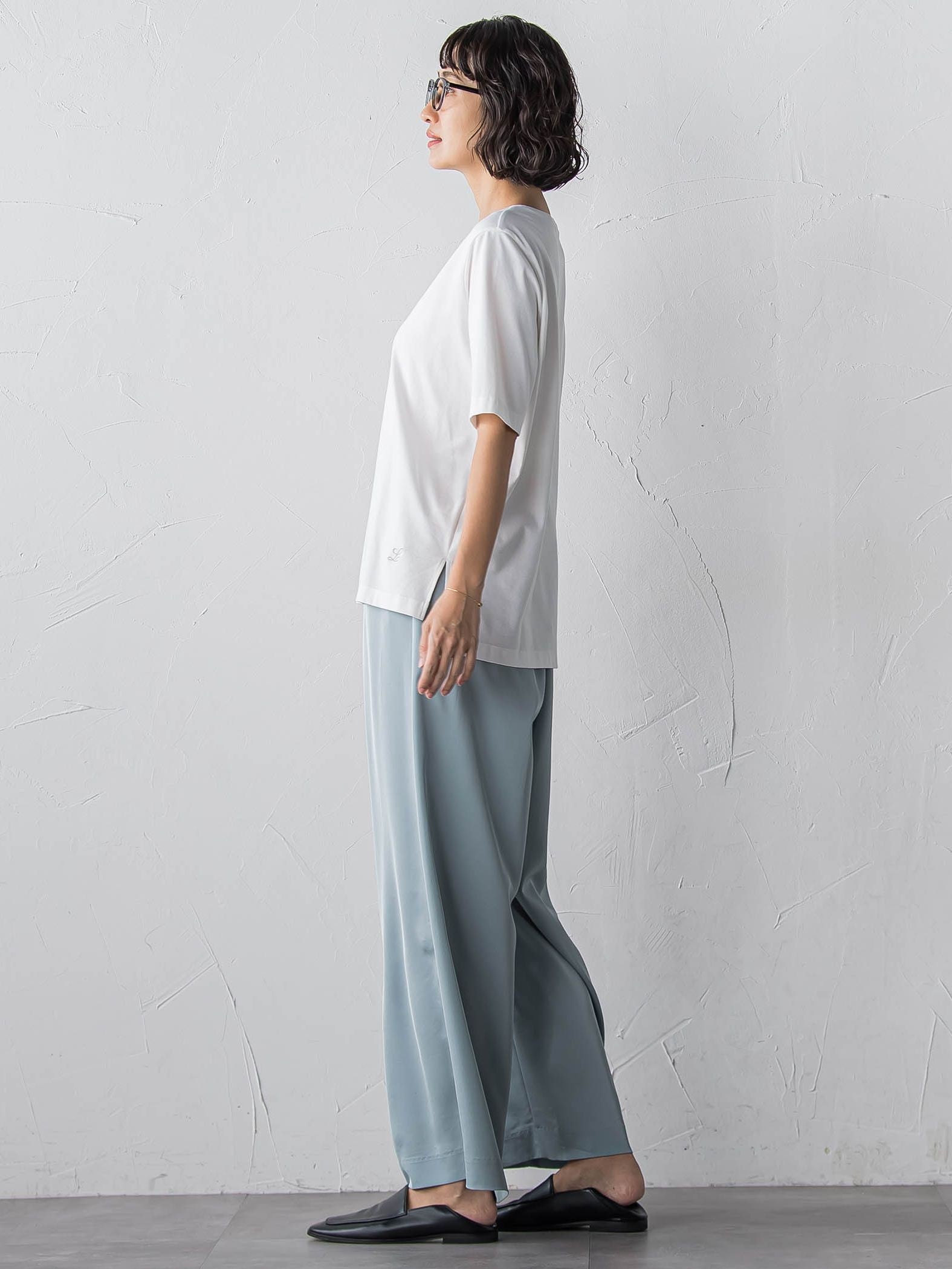 【大きいサイズ】【受注会限定】トリアセチノワイドパンツ