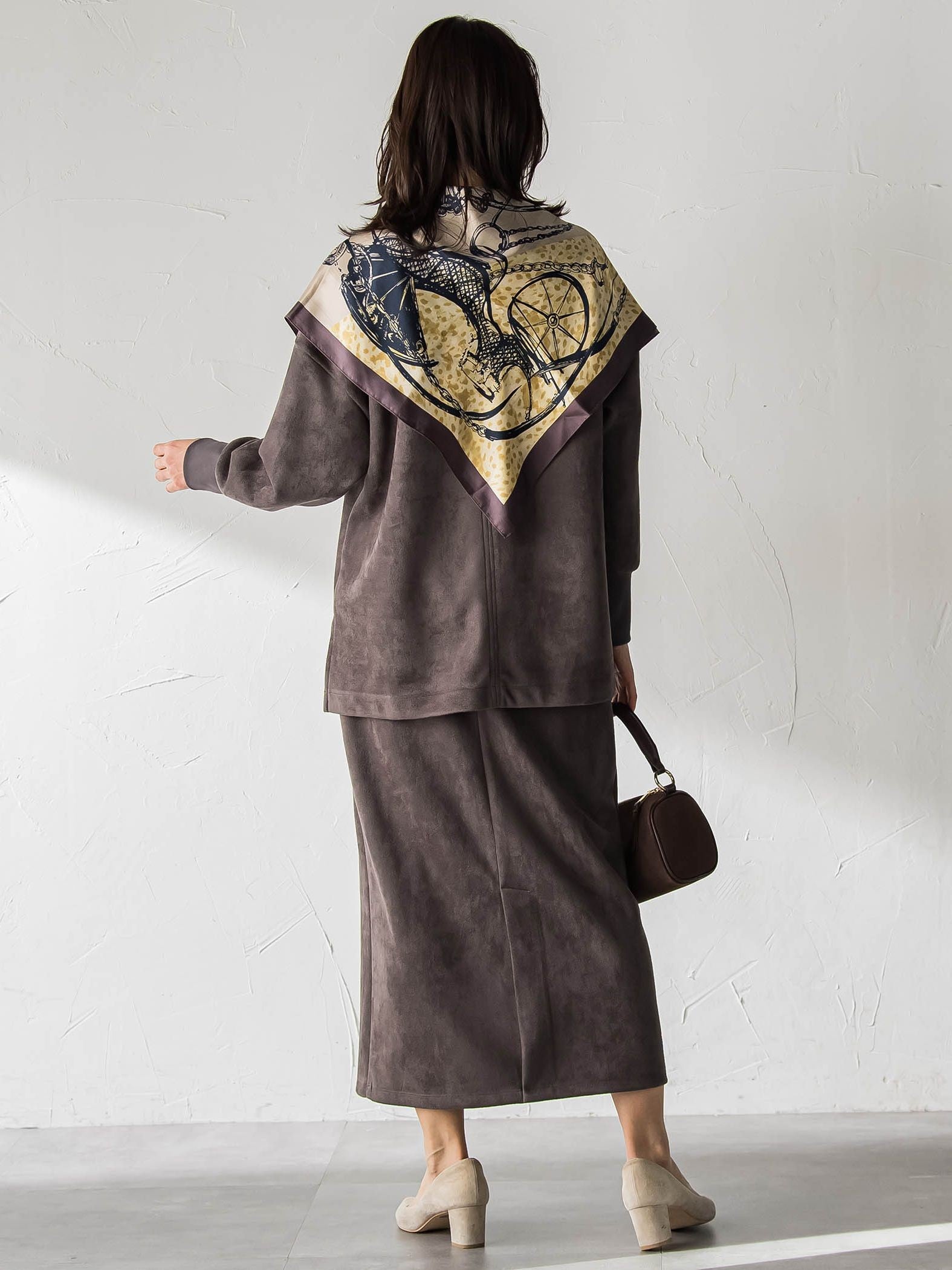 【WEB限定】フェイクスエードプルオーバー≪セットアップ対応/洗える≫