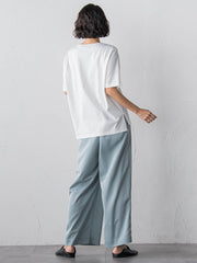 【大きいサイズ】【受注会限定】トリアセチノワイドパンツ