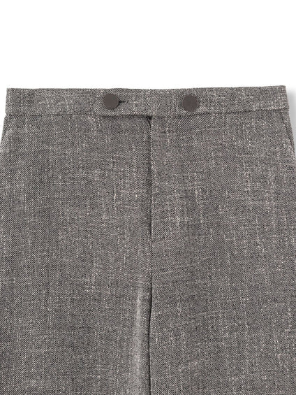 ノンウールツィードパンツ≪洗濯機で洗える/セットアップ対応≫