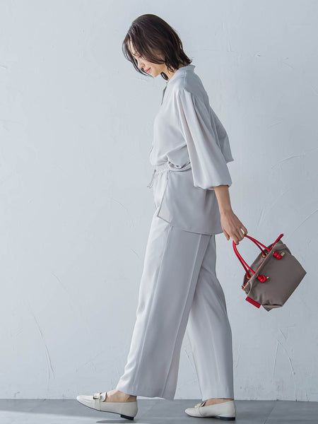 【WEB限定】【11号あり】接触冷感リラックスパンツ≪セットアップ対応/洗える≫