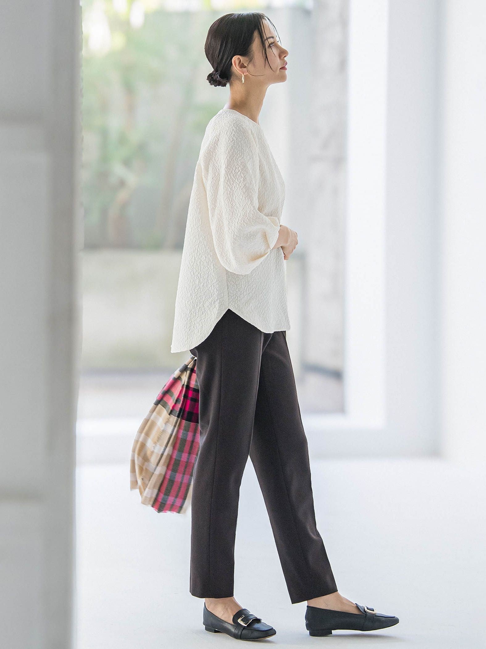 両面起毛テーパードパンツ≪WEB限定13号/洗える/セットアップ対応≫