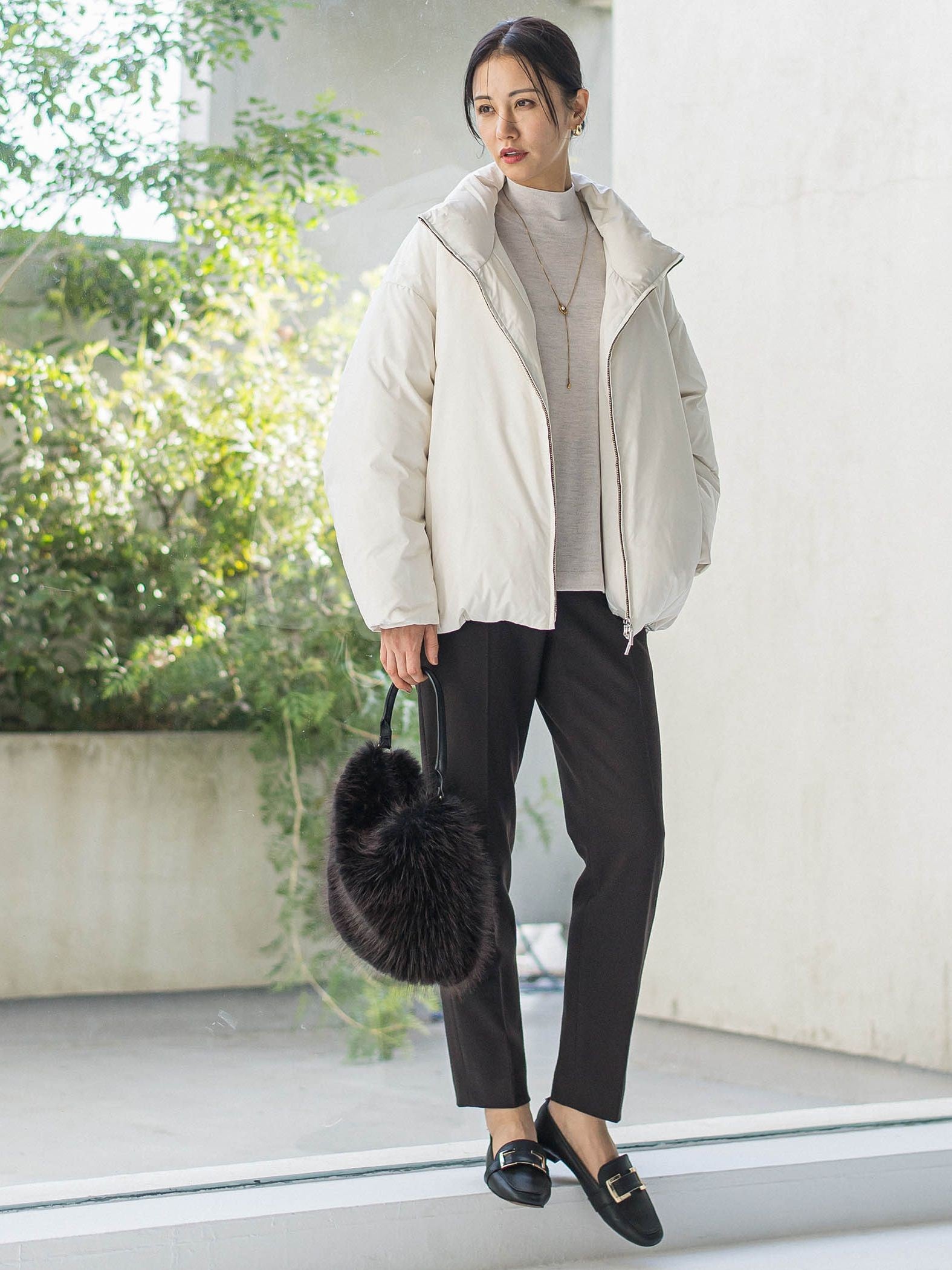 両面起毛テーパードパンツ≪WEB限定13号/洗える/セットアップ対応≫