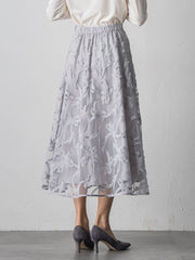 スパンコールテープチュールスカート