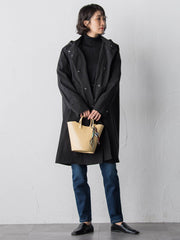 ラメリブタートルニット