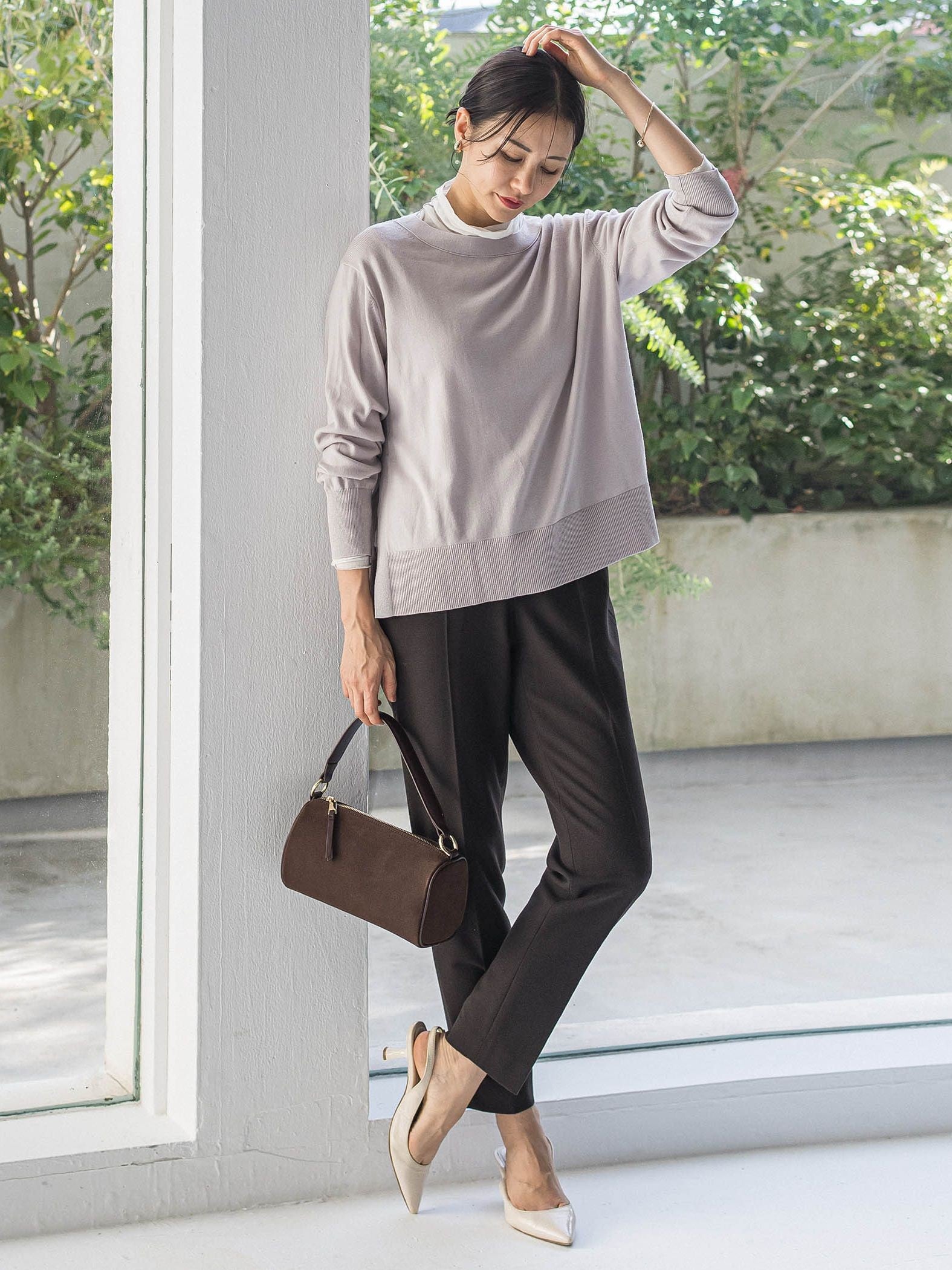 両面起毛テーパードパンツ≪WEB限定13号/洗える/セットアップ対応≫