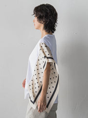 ドットスカーフ切り替えカットソー