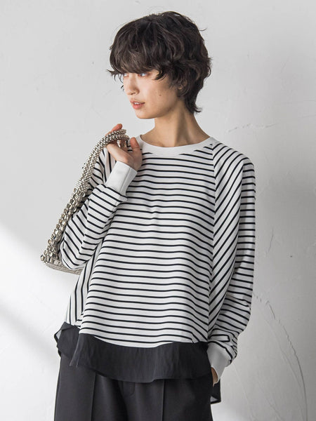 ポンチローマラウンドヘムドッキングプルオーバー