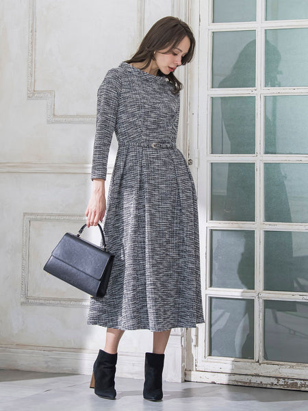 ツイードラメワンピース