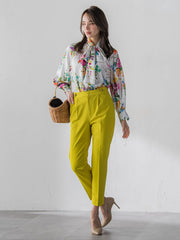 美シルエットテーパードパンツ