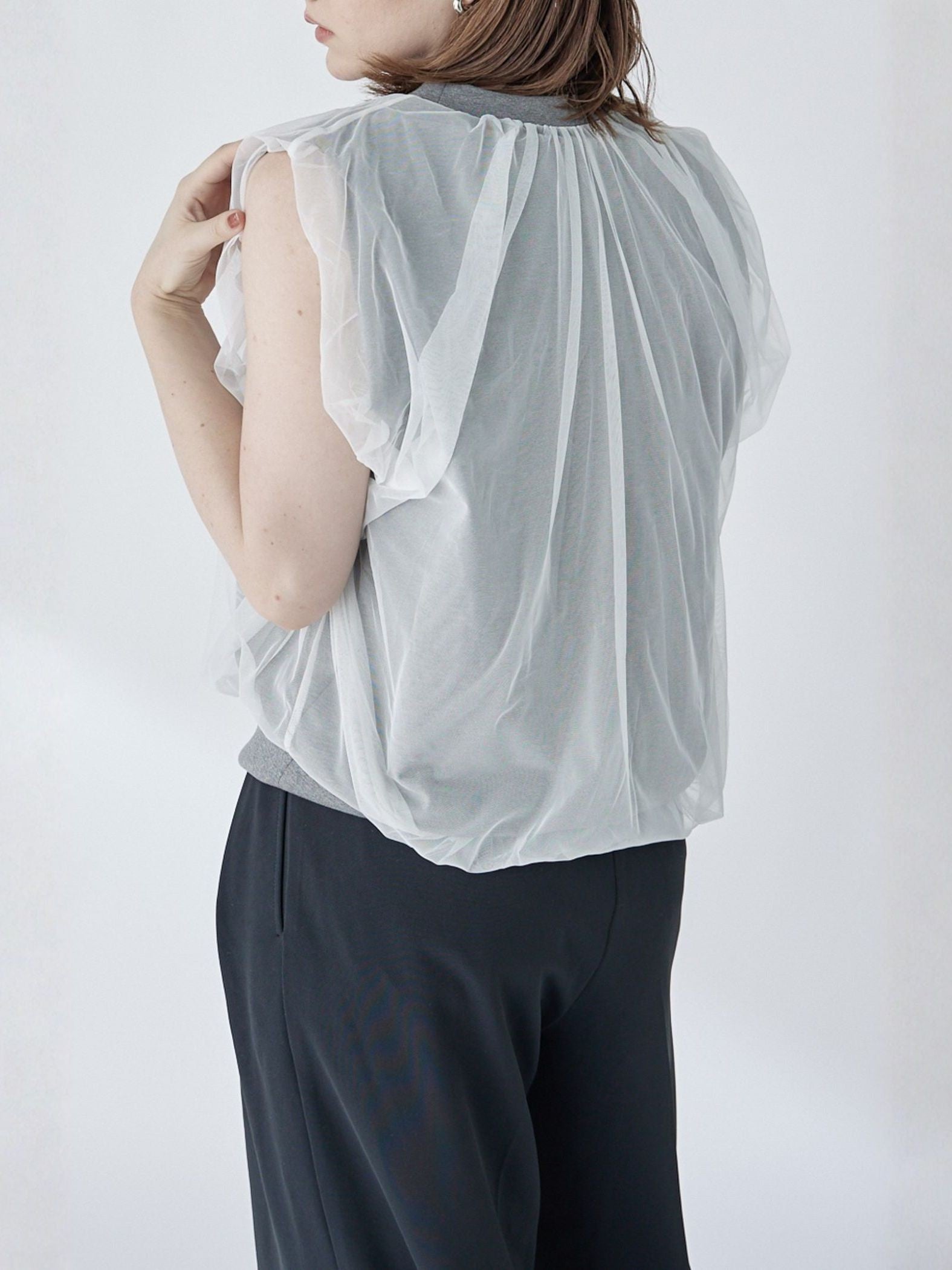 Chulle gather tops 【日本製】≪手洗い可能≫