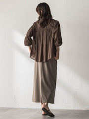 シアーシャツカーディガン