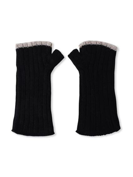 【WEB限定】【WILLIAM BRUNTON】カシミヤラインニットグローブ