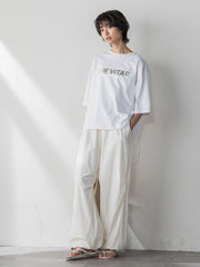 箔プリントロゴTシャツ≪手洗い可能≫