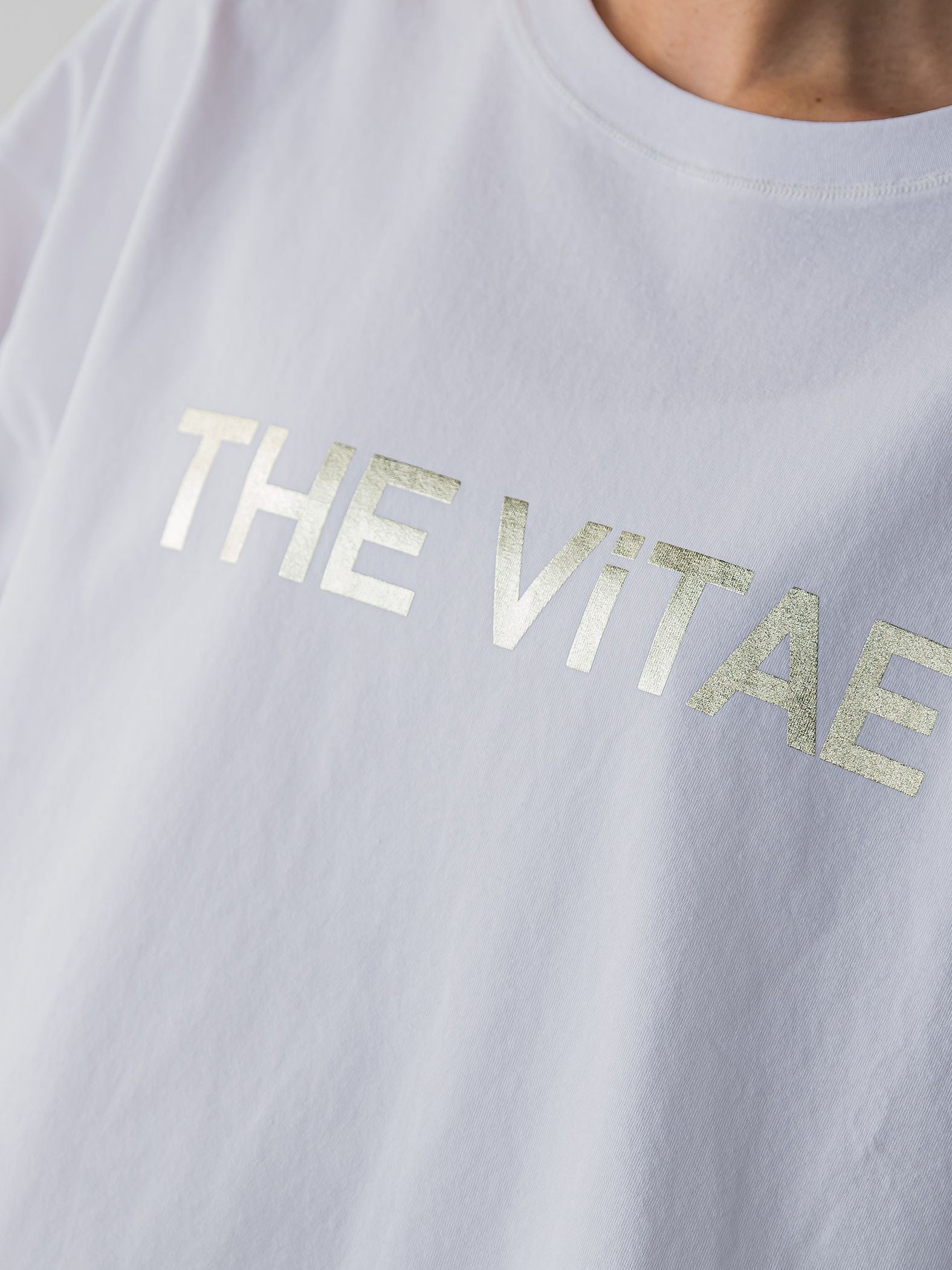 箔プリントロゴTシャツ≪手洗い可能≫
