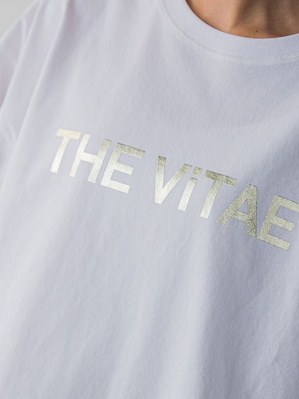箔プリントロゴTシャツ≪手洗い可能≫