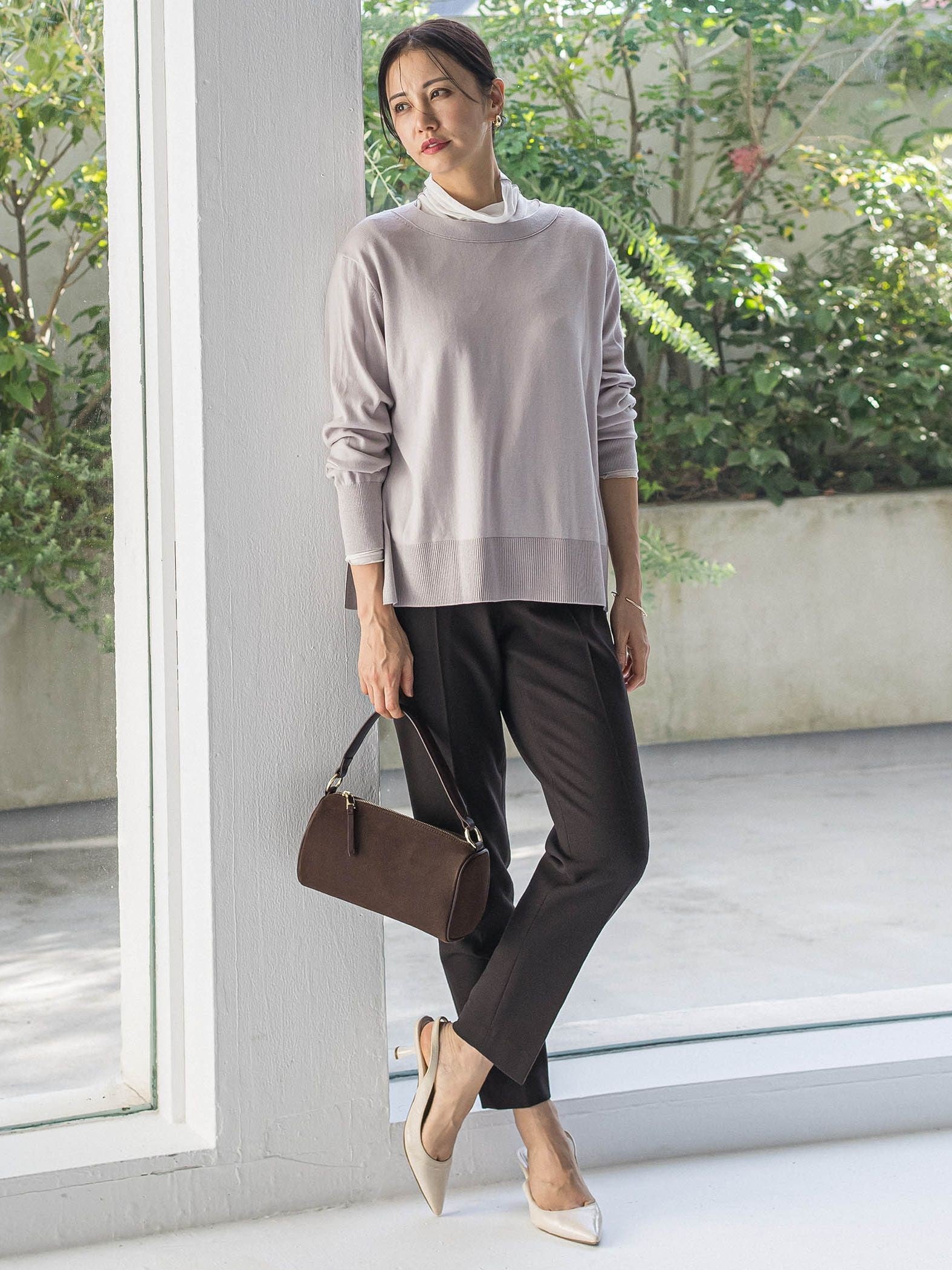 ANGELINAリブスリーブニット≪WEB限定11号/洗える≫