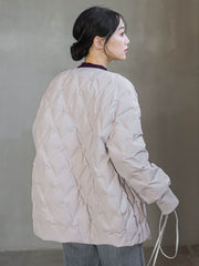 ステッチレスダウンコート