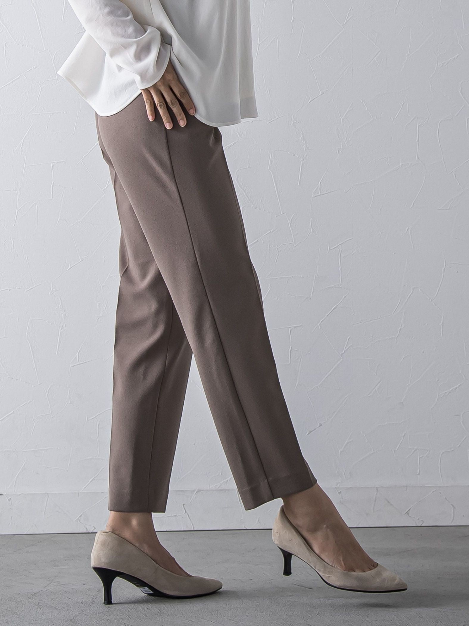 【大きいサイズ】【biyori/極】”着心地も美しさも”パーフェクトムーブパンツ≪洗濯機で洗える≫