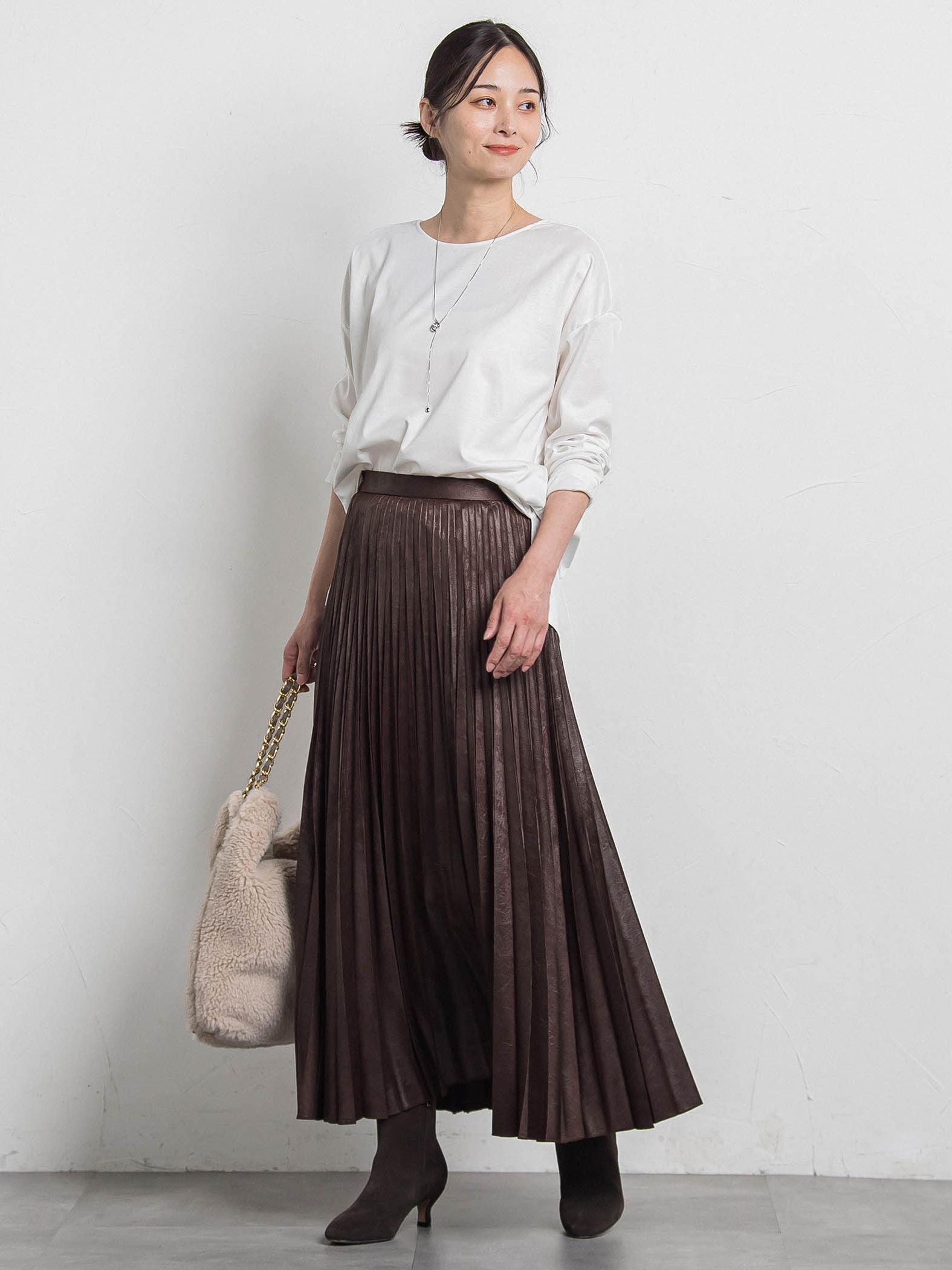 【WEB限定】【VIOLAd'ORO】エコムートン チェーンショルダートートM ELMO / V-8680