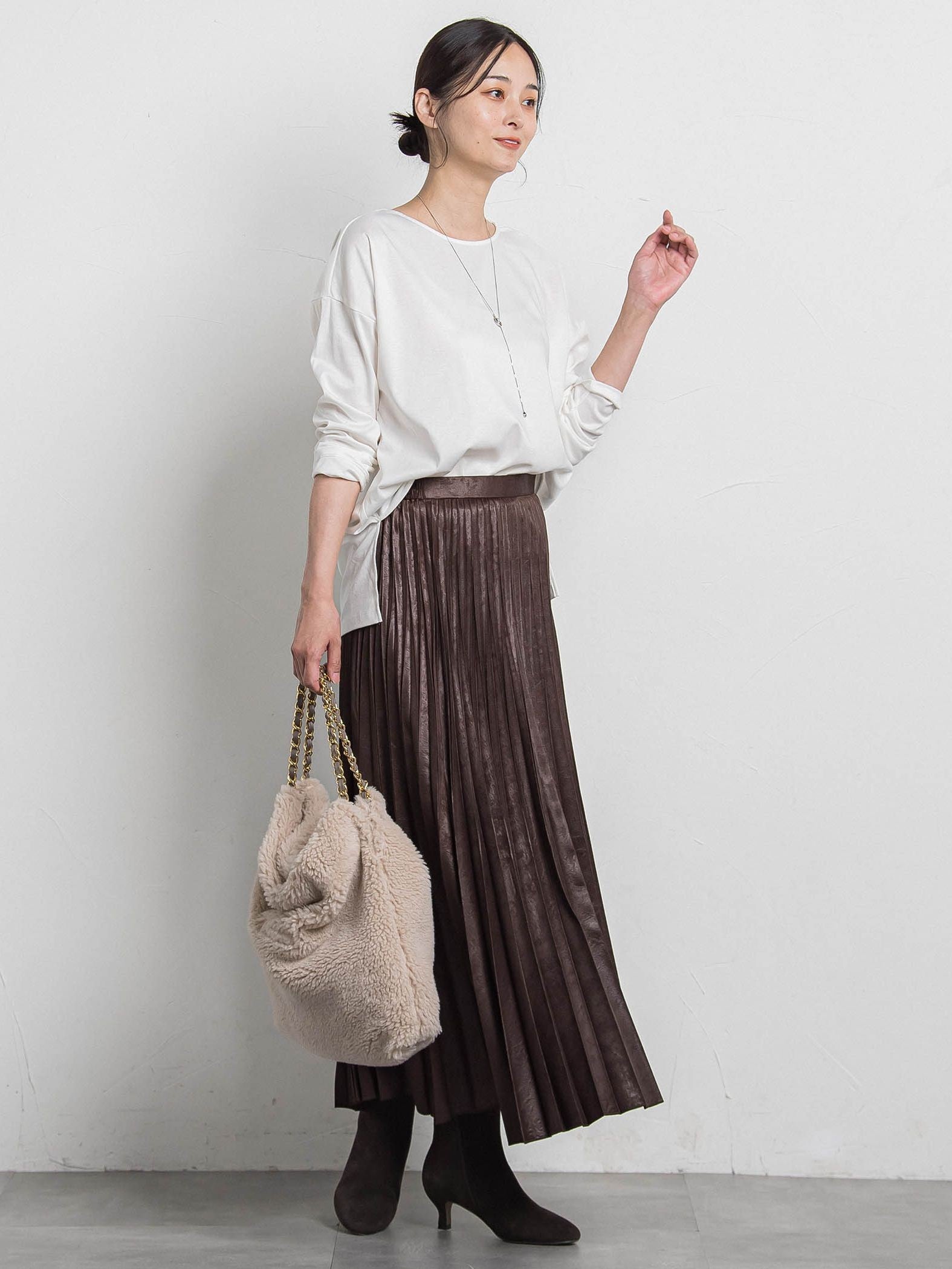 【WEB限定】【VIOLAd'ORO】エコムートン チェーンショルダートートM ELMO / V-8680