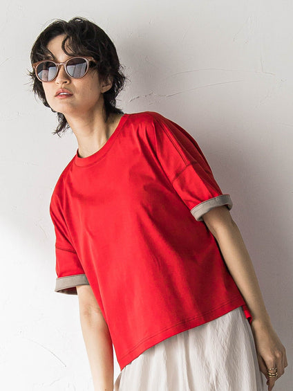 汗ジミ防止バイカラーTシャツ