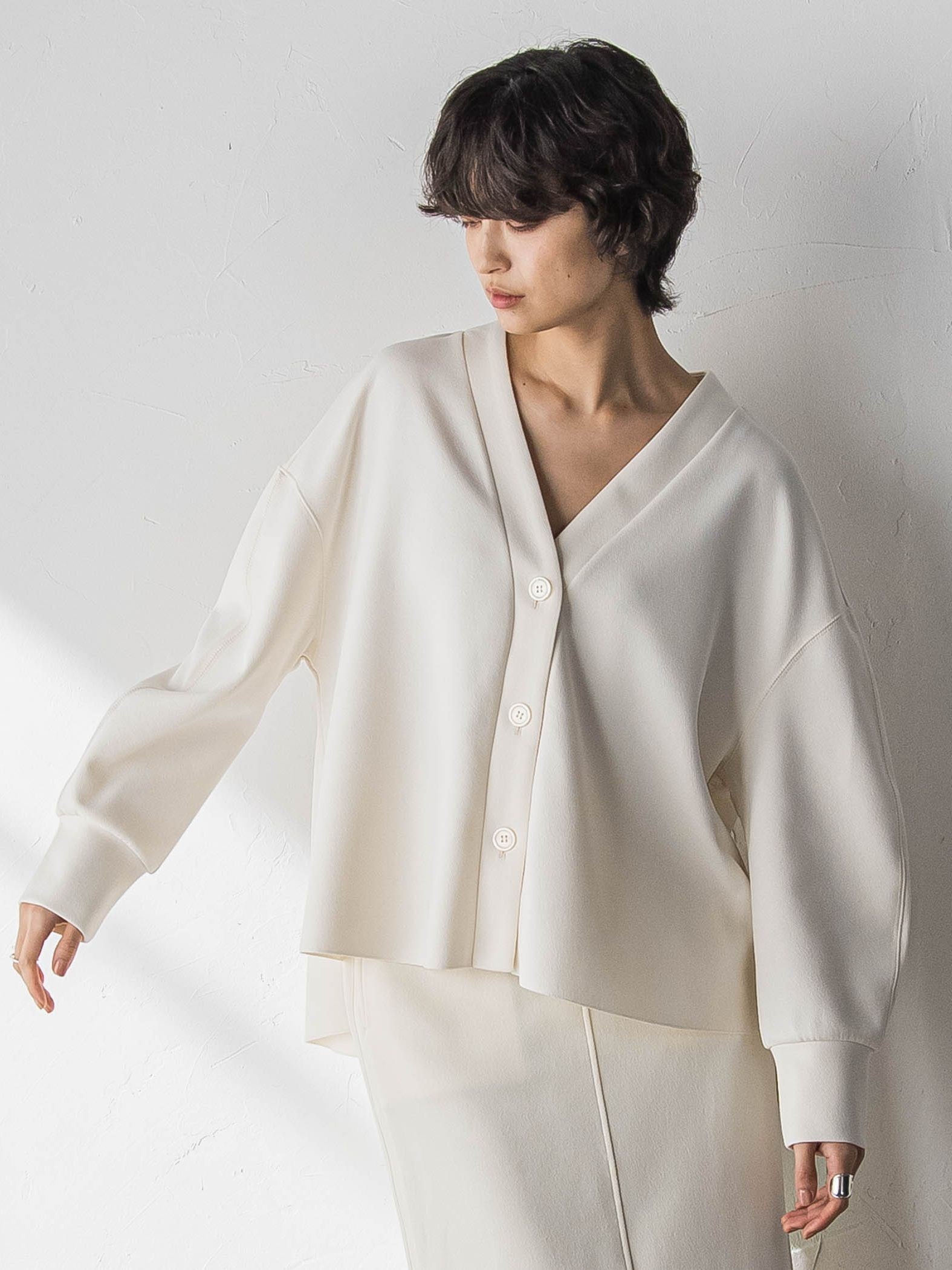 【えらべるSETUP】叶えるカットカーディガン≪手洗い可能≫