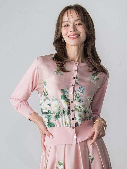 クリスマスローズカーディガン