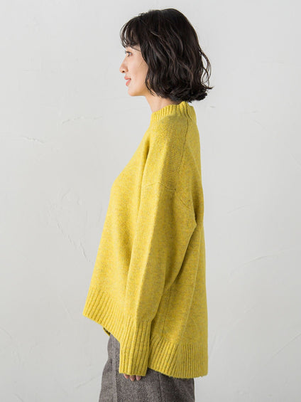 【WEB限定】”毎日頼れる”ゆったりモックネックニット