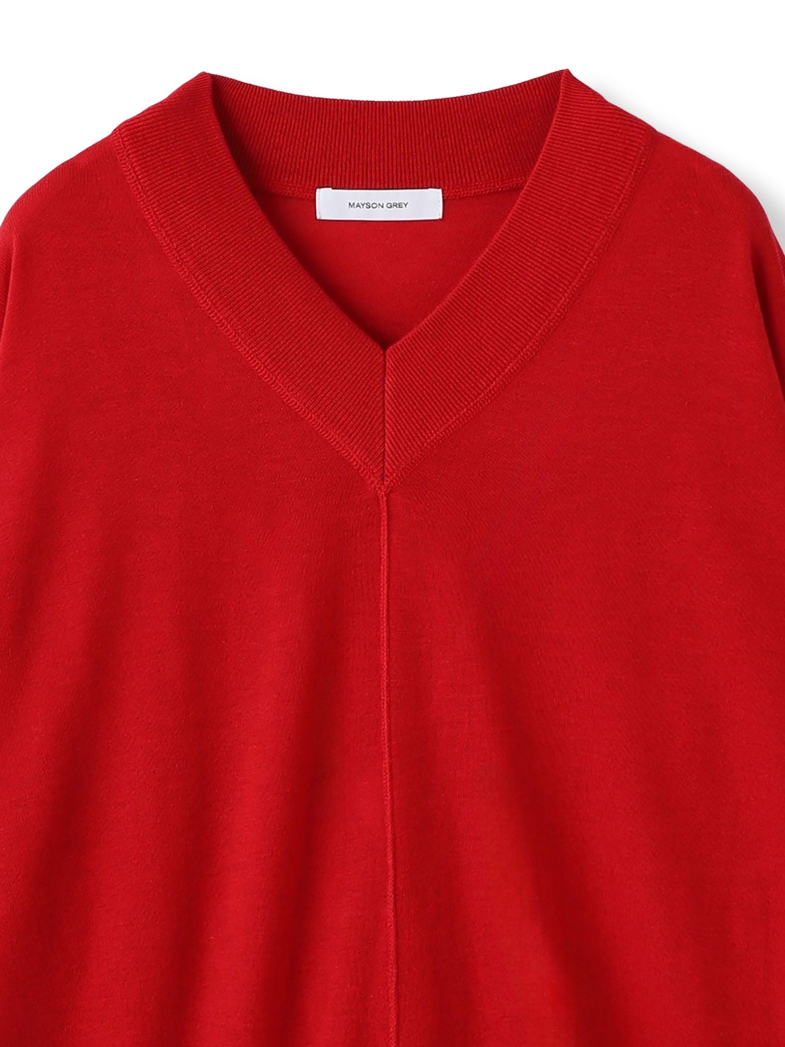 シルクカシミヤVネックコクーンニットプルオーバー≪手洗い可能≫