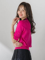 【WEB限定カラーあり】LUCINDAポロニット