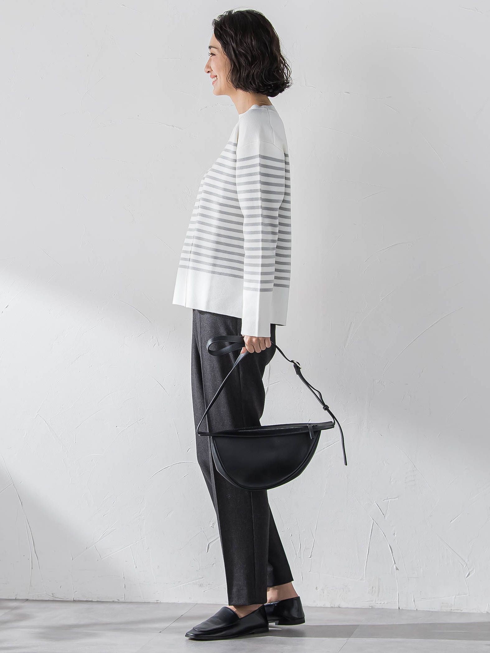 両面起毛2WAYストレッチテーパードパンツ