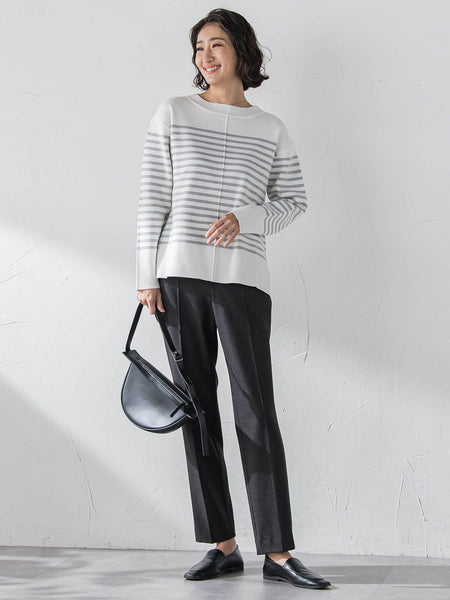 両面起毛2WAYストレッチテーパードパンツ