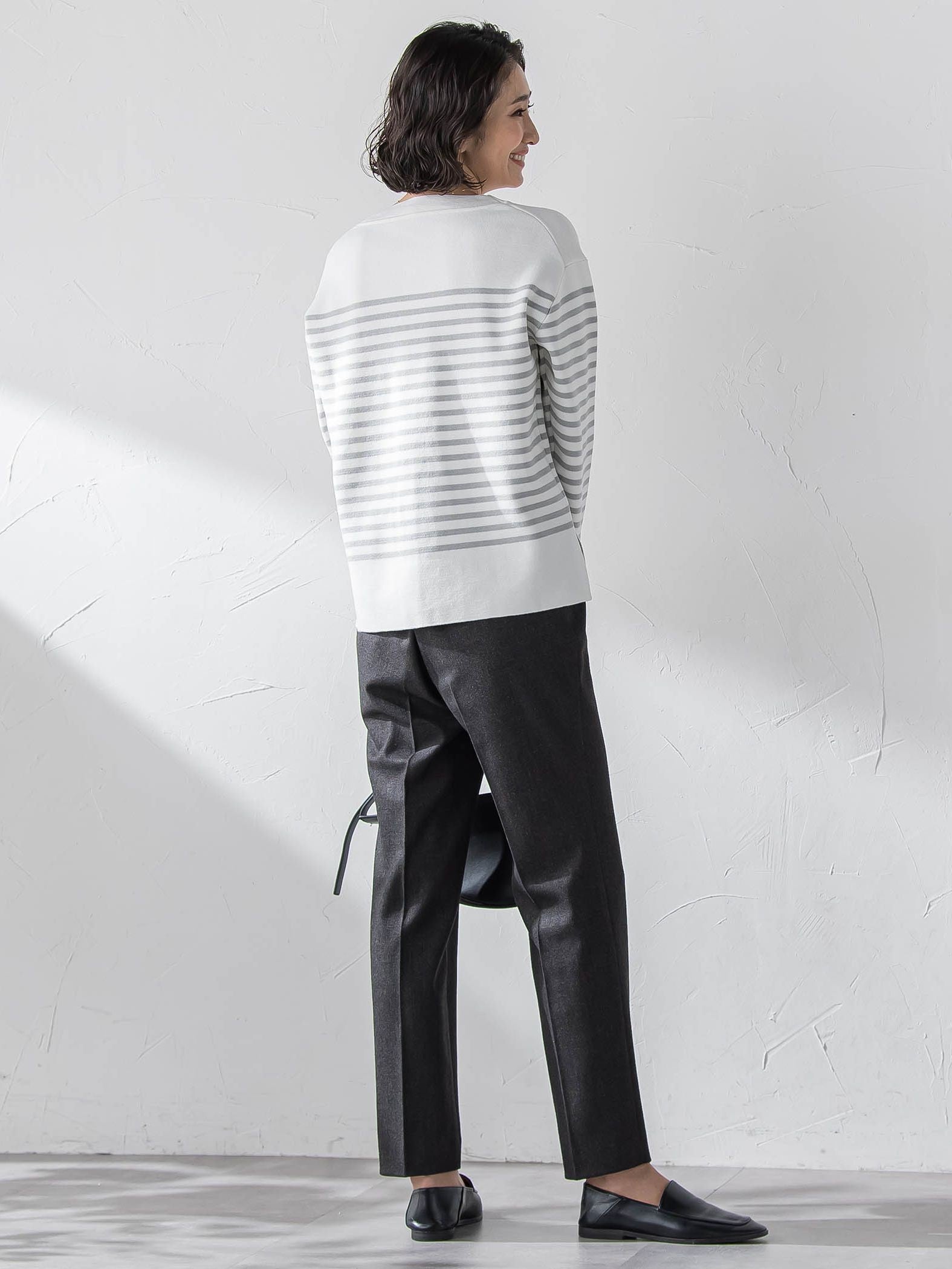 両面起毛2WAYストレッチテーパードパンツ