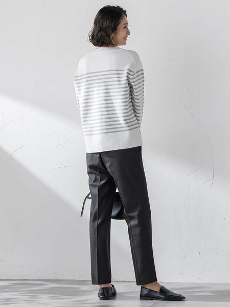 両面起毛2WAYストレッチテーパードパンツ