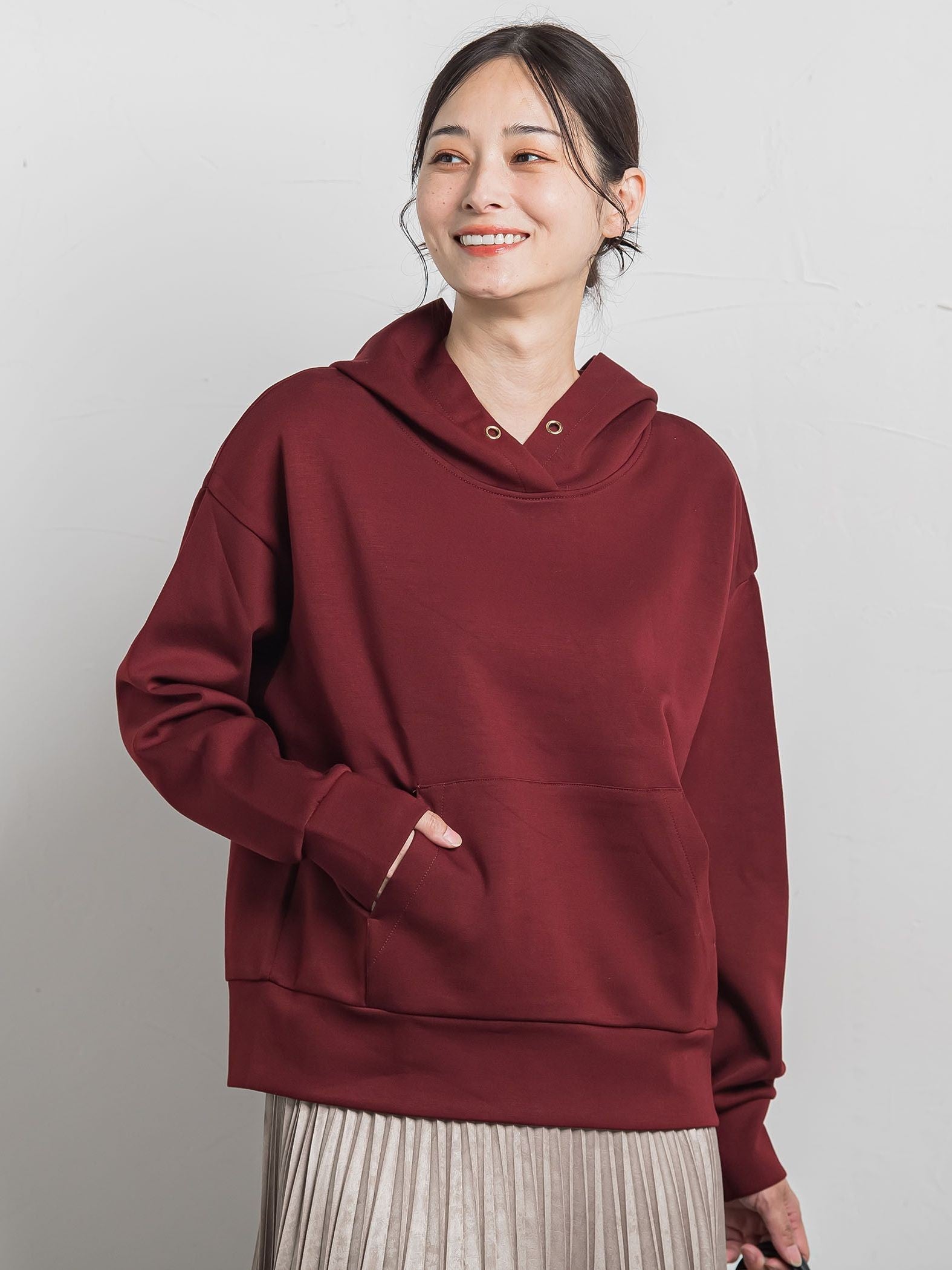 【WEB限定】ふんわリッチパーカー≪手洗い可能≫