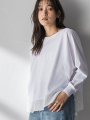 ポンチローマラウンドヘムドッキングプルオーバー