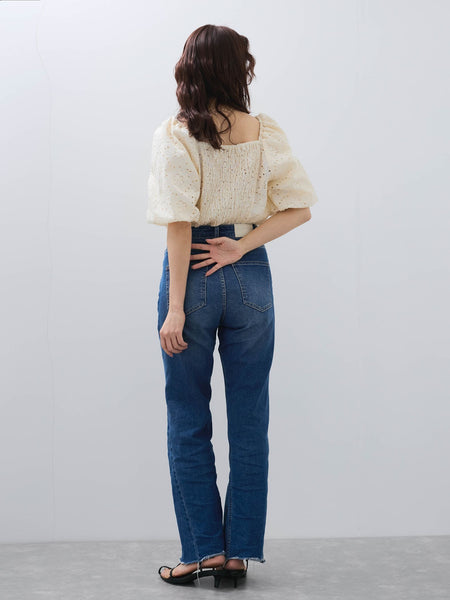 【SHIORI IRIE コラボ】2WAYオフショルレースブラウス≪手洗い可能≫