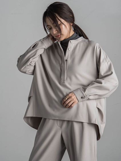 【新色追加】サーモサキソニーバックタックスキッパーブラウス≪洗濯機で洗える≫