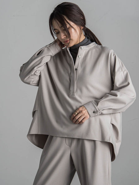 【新色追加】サーモサキソニーバックタックスキッパーブラウス≪洗濯機で洗える≫