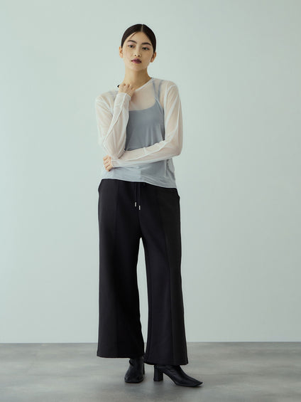 軽量ボンディングイージーワイドパンツ≪洗濯機で洗える