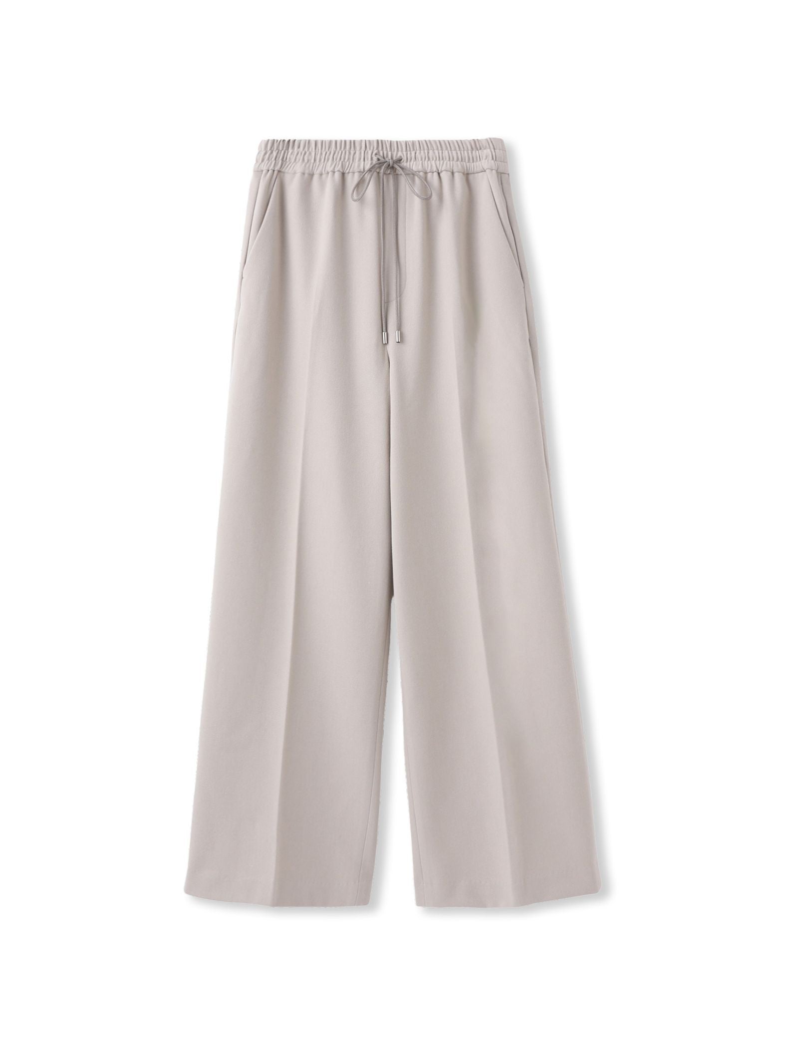 両面起毛ドロストワイドパンツ