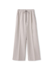 両面起毛ドロストワイドパンツ