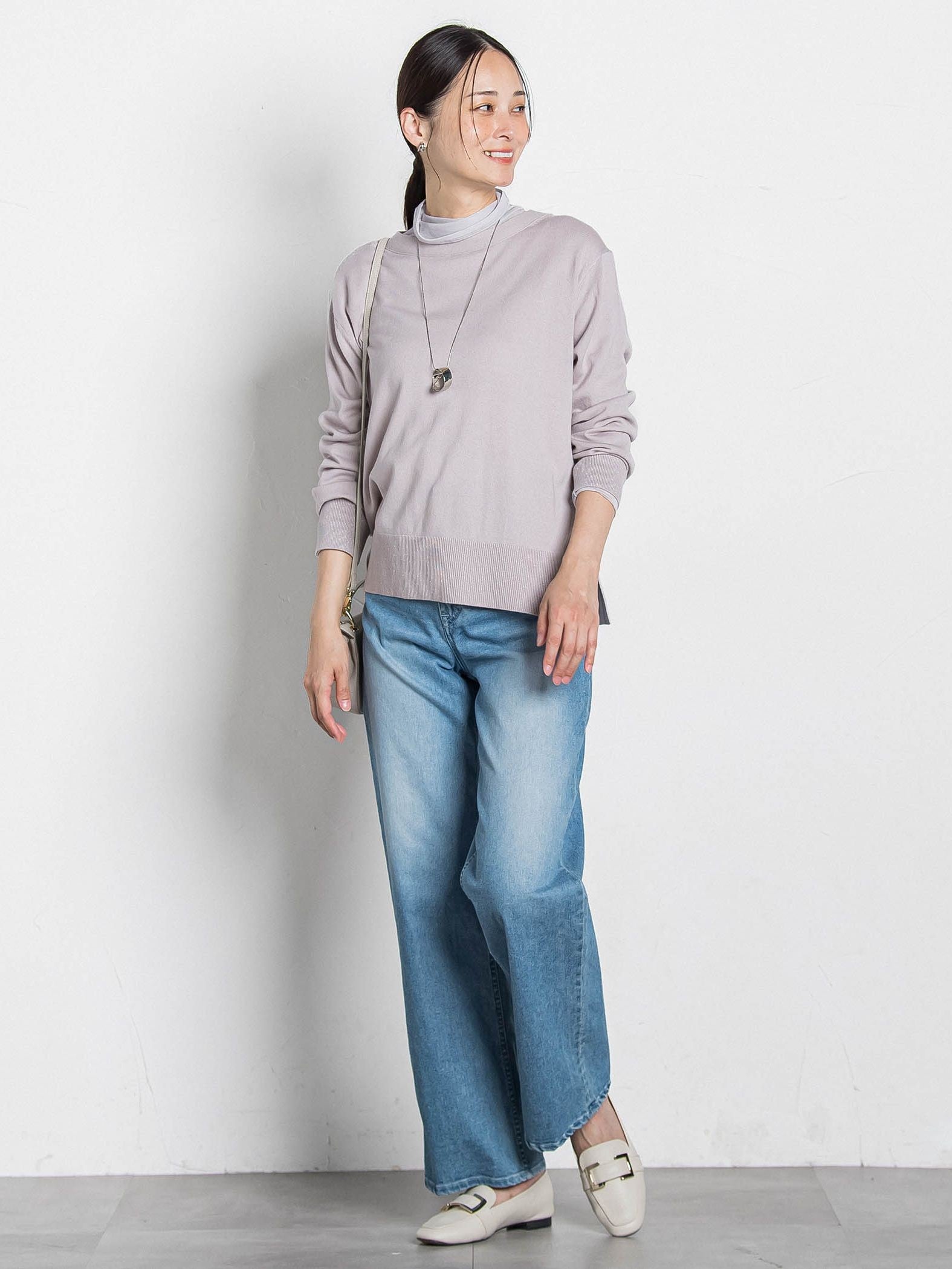 カシミヤシルクシアーラメタートル≪WEB限定カラー/手洗い可能≫