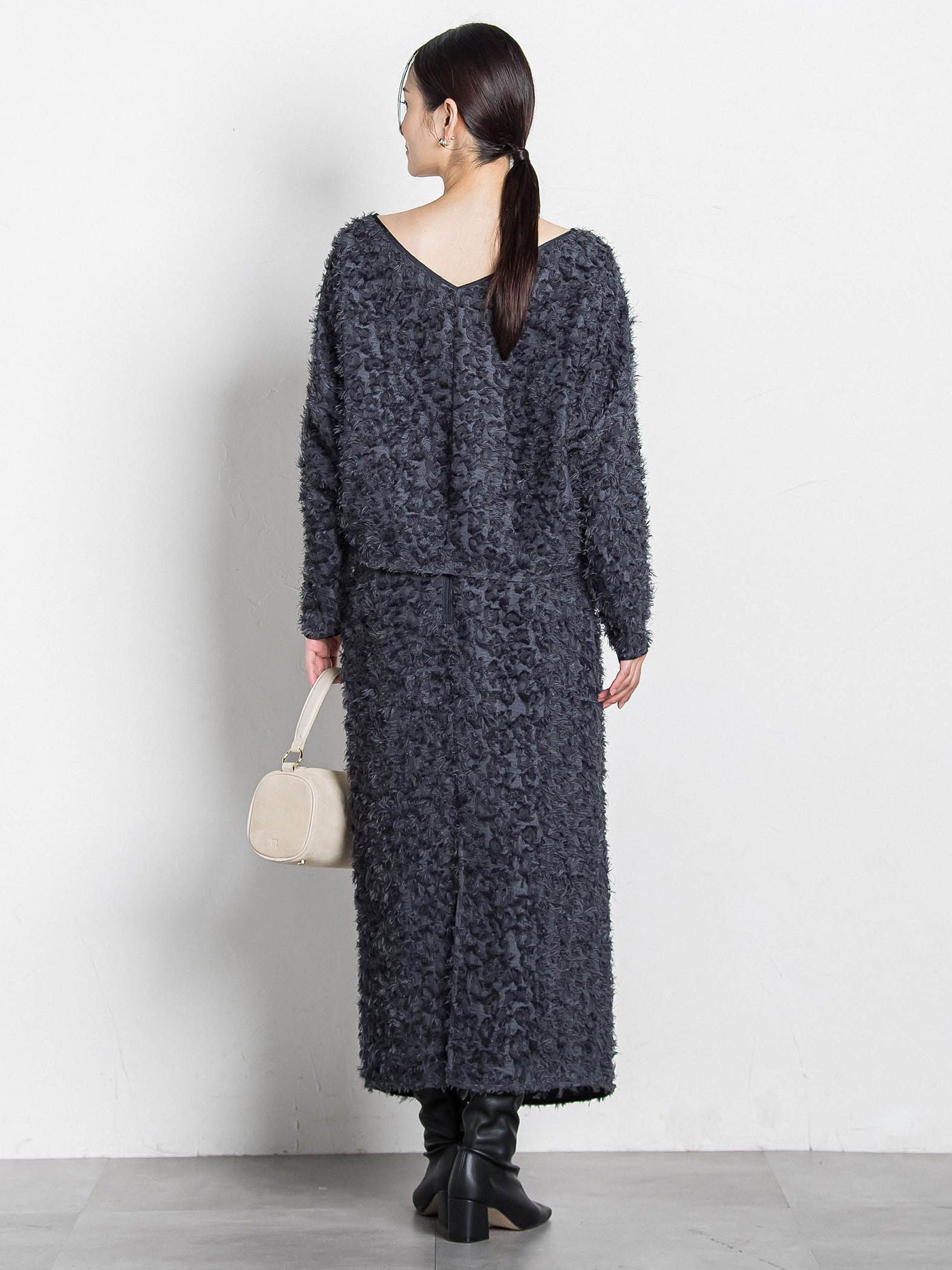 【コラボ商品】エディター東原妙子 × LAUTREAMONT /フェザージャガードブラウス