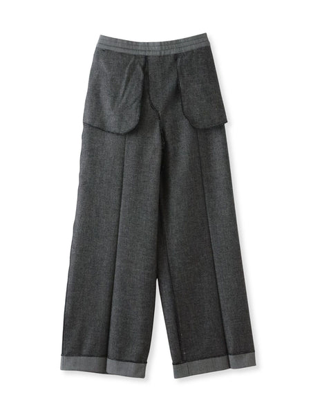 エクセレントウォーム裏起毛ワイドパンツ