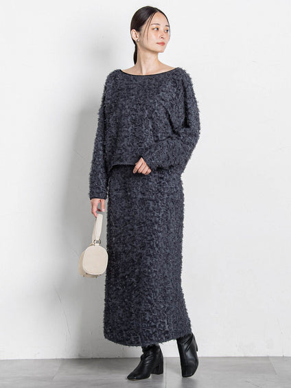 【コラボ商品】エディター東原妙子 × LAUTREAMONT /フェザージャガードブラウス